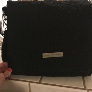 Black Petunia diaper bag